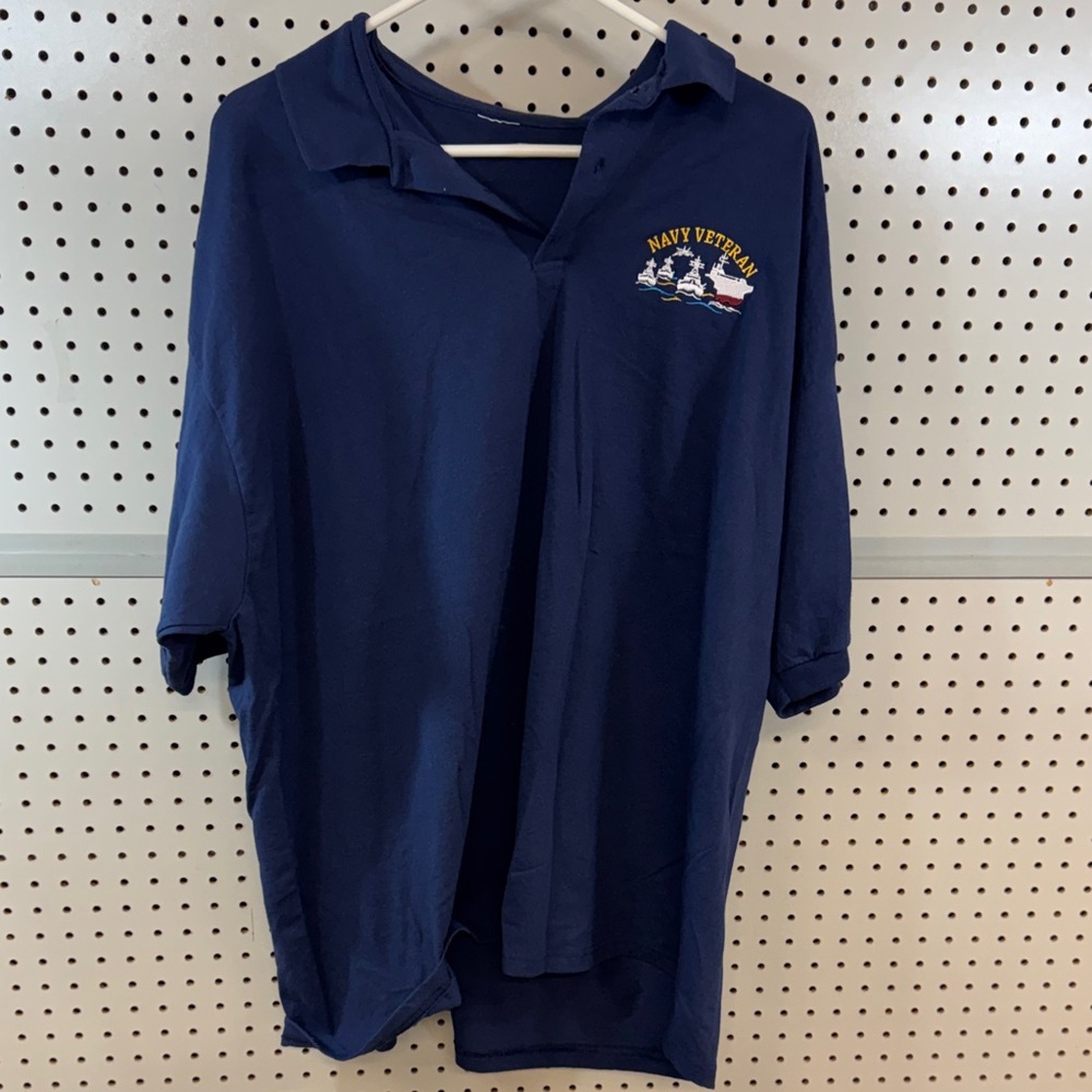Navy Veteran Blue Polo Shirt